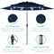 Best Choice Products 10ft 3-Tier Solar Patio Umbrella w/ 24 LED Lights, Tilt Adjustment, Easy Crank